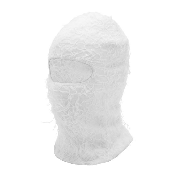 Unique Bargains 1 Pc Warm Face Mask Knitting Balaclava for Cycling White