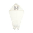 thumbnail image 1 of Unique Bargains 1 Pc Water-absorbent Double Bow Hair Towel for Bathroom White Coral Fleece, 1 of 5