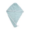 thumbnail image 1 of Unique Bargains 1 Pc Water-absorbent Hair Towel for Bathroom Blue Coral Fleece, 1 of 3