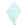 thumbnail image 1 of Unique Bargains 1 Pc Water-absorbent Solid Hair Towel for Bathroom Blue Polyamide Polyester, 1 of 3