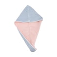 thumbnail image 1 of Unique Bargains 1 Pc Water-absorbent Two Colors Hair Towel for Bathroom Blue Pink Coral Fleece, 1 of 5