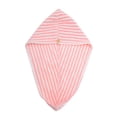 thumbnail image 1 of Unique Bargains 1 Pc Water-absorbent Wave Pattern Hair Towel for Bathroom Hotel Coral Fleece Pink, 1 of 5