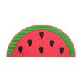 thumbnail image 1 of Unique Bargains 1 Pc Watermelon Shape Makeup Brush Cleaning Mat Red, 1 of 7