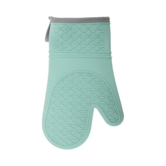 Unique Bargains 1 Pc Waterproof Oven Mitts for Kitchen Lake Blue