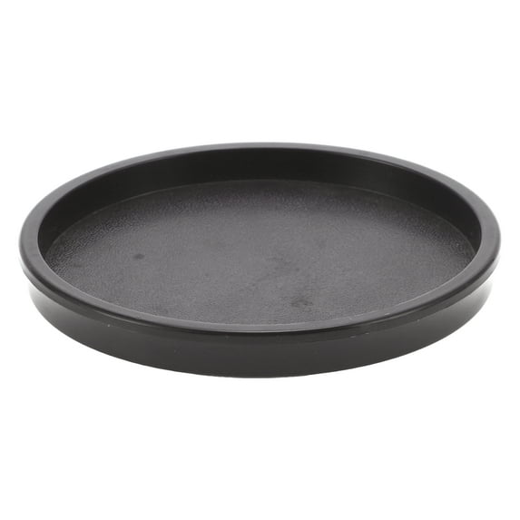 Unique Bargains 1 Pc Waterproof Soap Holder Round Black Soap Holder for Bathroom 0.43"x3.58"