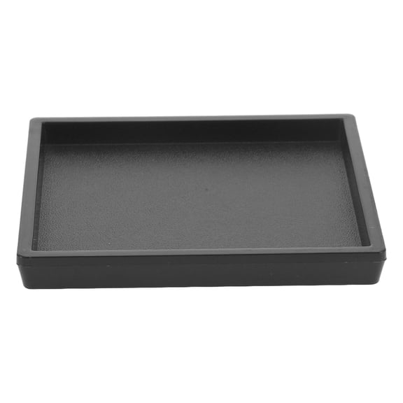 Unique Bargains 1 Pc Waterproof Soap Holder Square Black Soap Holder for Bathroom 3.62"x3.62"x0.43"