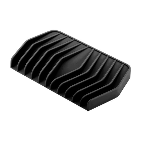 Unique Bargains 1 Pc Waterproof Soap Holder Waterfall Black Soap Holder for Bathroom 6.1"x3.54"x0.59"