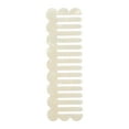 thumbnail image 1 of Unique Bargains 1 Pc Wave Rectangular Hair Comb White Acetate Sheet, 1 of 6
