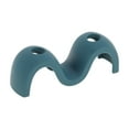 thumbnail image 1 of Unique Bargains 1 Pc Wave m Shape Toothbrush Holder for Bathroom Navy Blue Silicone, 1 of 5