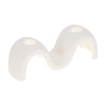 thumbnail image 1 of Unique Bargains 1 Pc Wave m Shape Toothbrush Holder for Bathroom White Silicone, 1 of 5