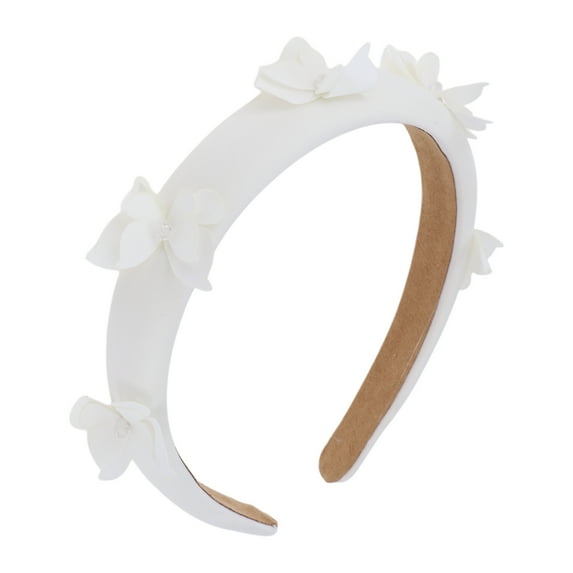 Unique Bargains 1 Pc Wide Butterfly Headbands for Women Beige