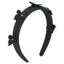 Unique Bargains 1 Pc Wide Butterfly Headbands for Women Black