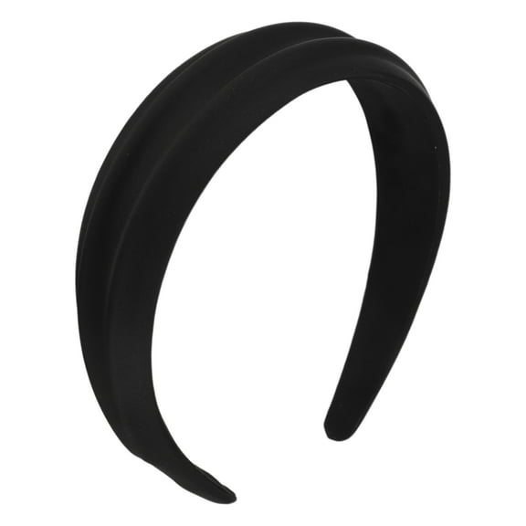 Unique Bargains 1 Pc Wide Solid Headbands for Women Black