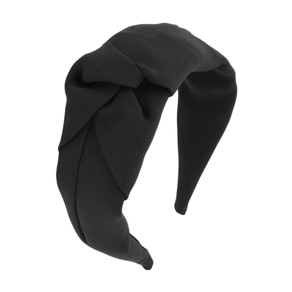 Unique Bargains 1 Pc Wide Tie Headbands for Women Black