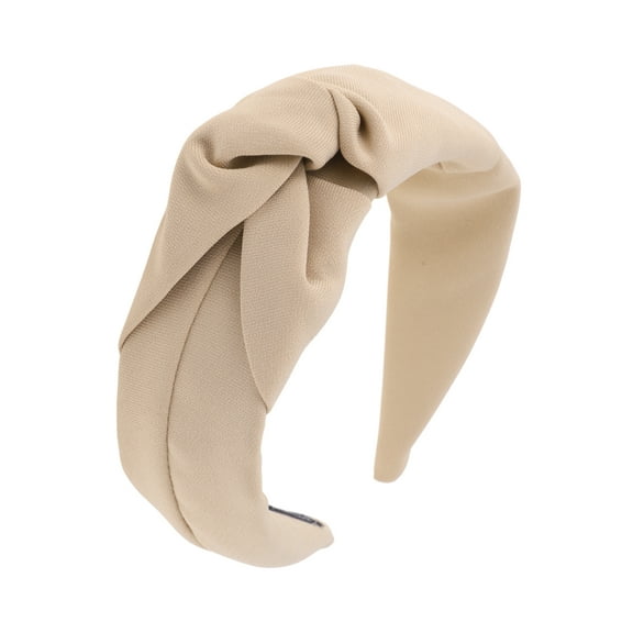 Unique Bargains 1 Pc Wide Tie Headbands for Women Khaki