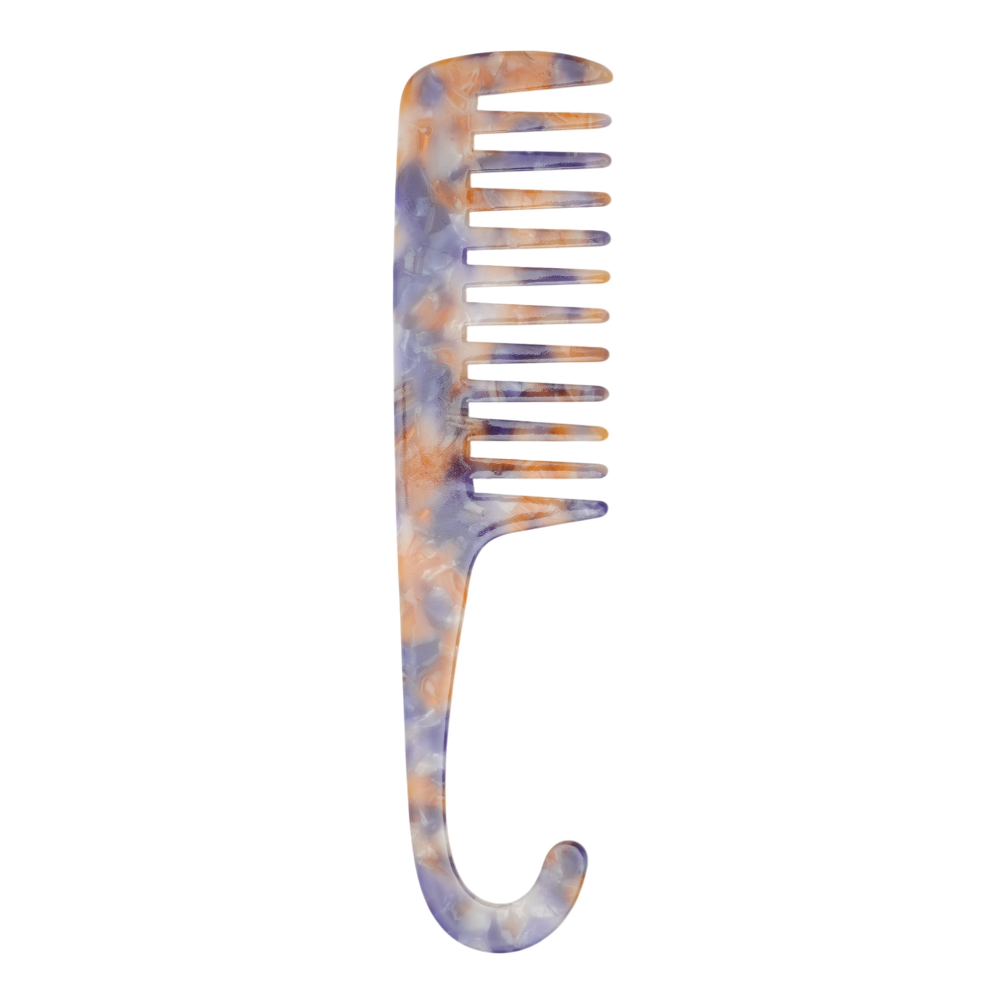Unique Bargains 1 Pc Wide Tooth Comb for Effortless Hair Care Detangling Blue Small