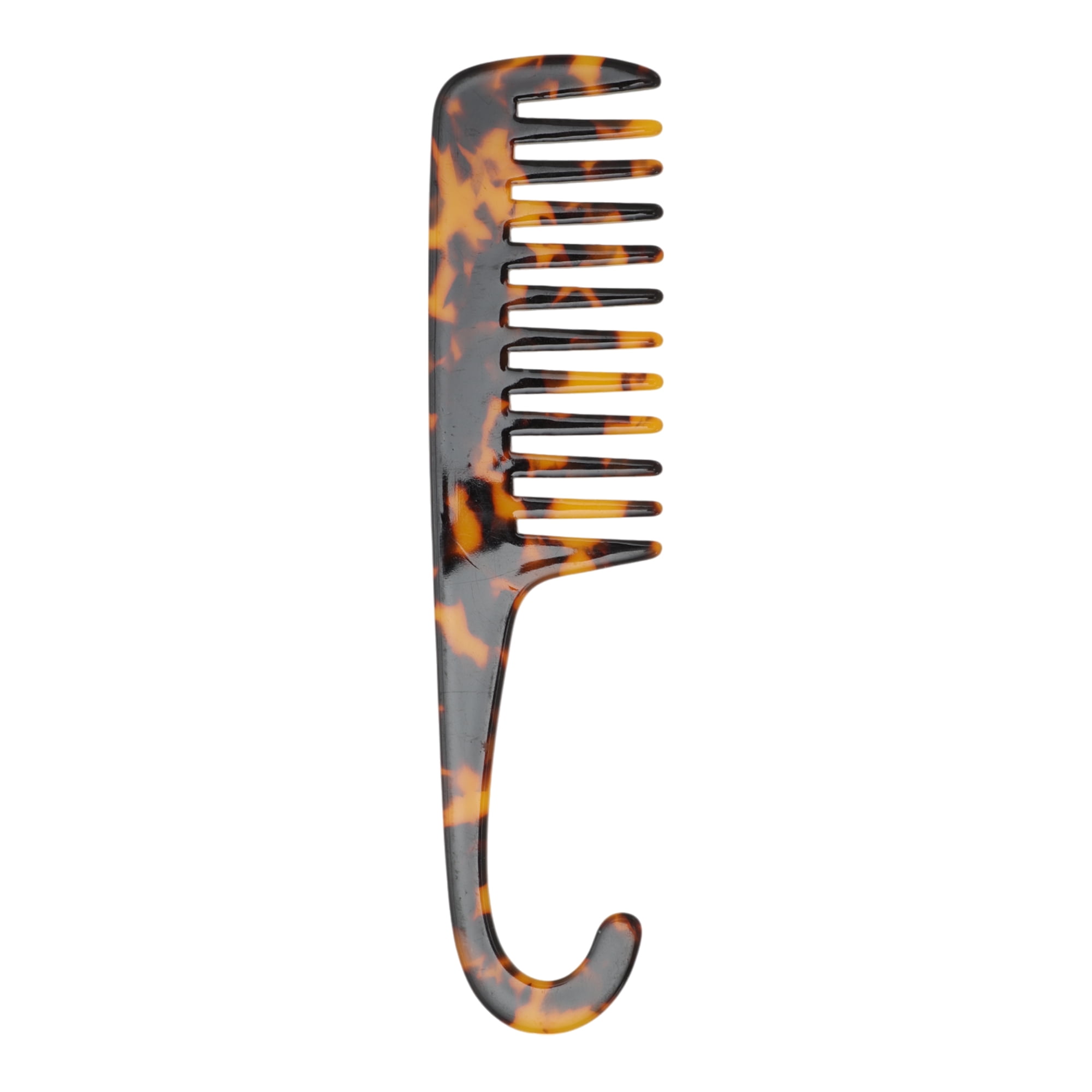 Unique Bargains 1 Pc Wide Tooth Comb for Effortless Hair Care Detangling Brown Small