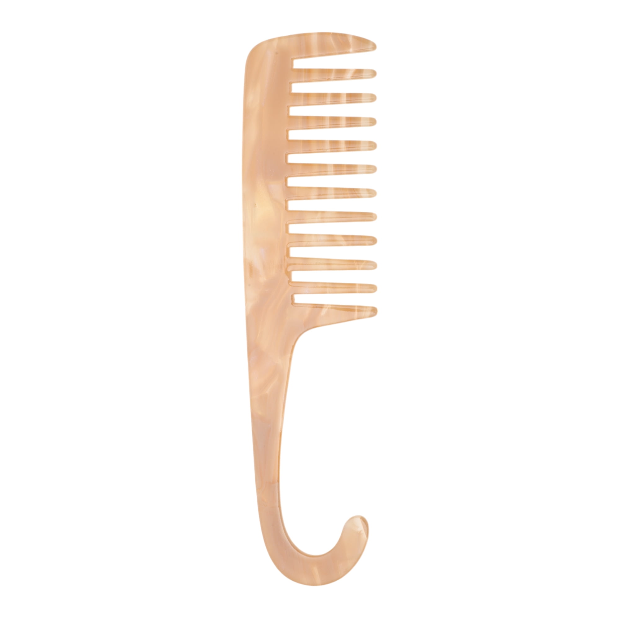Unique Bargains 1 Pc Wide Tooth Comb for Effortless Hair Care Detangling Nude Small