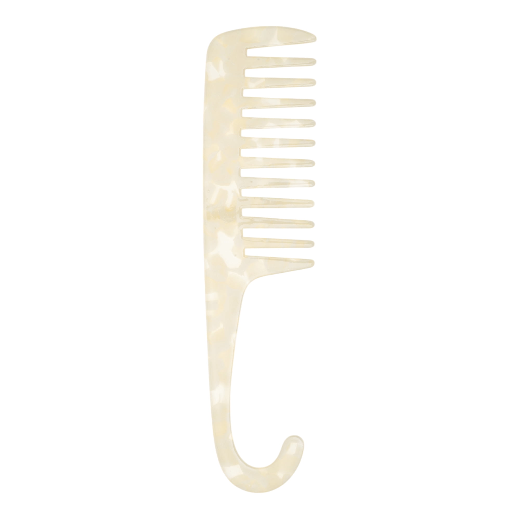 Unique Bargains 1 Pc Wide Tooth Comb for Effortless Hair Care Detangling White Small
