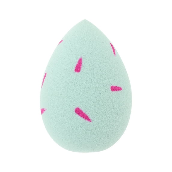 Unique Bargains 1 Pc Willow Leaf Face Makeup Sponge for Bedrooms Blue Hydrophilic Polyurethane