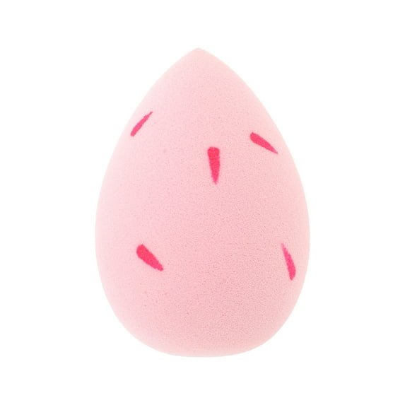 Unique Bargains 1 Pc Willow Leaf Face Makeup Sponge for Bedrooms Pink Hydrophilic Polyurethane