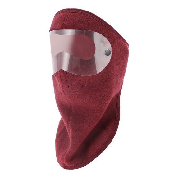 Unique Bargains 1 Pc Windproof Face Mask Removable Balaclava for Cycling Red
