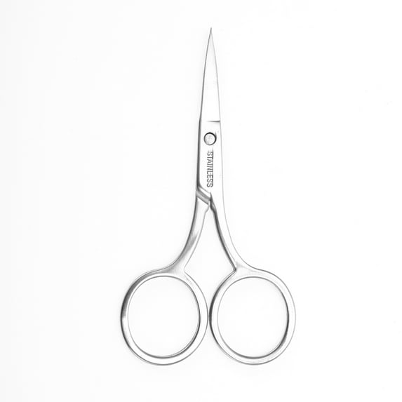 Unique Bargains 1 Pc Women 2.0 Embroidery Scissors Grooming Scissors For Bathroom Stainless Steel Silver Tone