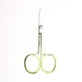 thumbnail image 1 of Unique Bargains 1 Pc Women 2.0A Scissors Eyebrow Trimmer Scissors For Beauty Parlor Stainless Steel Gradual Green, 1 of 4
