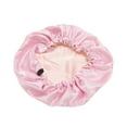 thumbnail image 1 of Unique Bargains 1 Pc Women Adjustable Double Layer Shower Cap for Bathroom Hotel Black, 1 of 6
