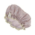 thumbnail image 1 of Unique Bargains 1 Pc Women Beautiful Bow Bath Cap for Bathroom Business Travel Purple, 1 of 4