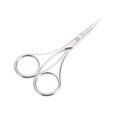 thumbnail image 1 of Unique Bargains 1 Pc Women Bend Scissors Eyebrow Trimmer Scissors For Beauty Parlor Silver Tone Stainless Steel, 1 of 4