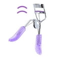 thumbnail image 1 of Unique Bargains 1 Pc Women Bling Handle Eyelash Curler for Beauty Parlor Business Travel Purple Carbon Steel, 1 of 2