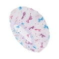 thumbnail image 1 of Unique Bargains 1 Pc Women Comfortable Shower Cap for Bathroom Business Travel Blue Pink EVA, 1 of 4