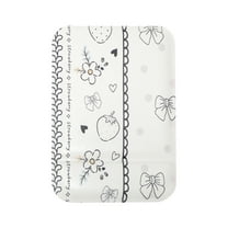 Unique Bargains 1 Pc Women Convenient Small Makeup Mirror for Travel Black Glass