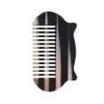thumbnail image 1 of Unique Bargains 1 Pc Women Durable Cat Ear Hair Comb Black Acetate Sheet, 1 of 6