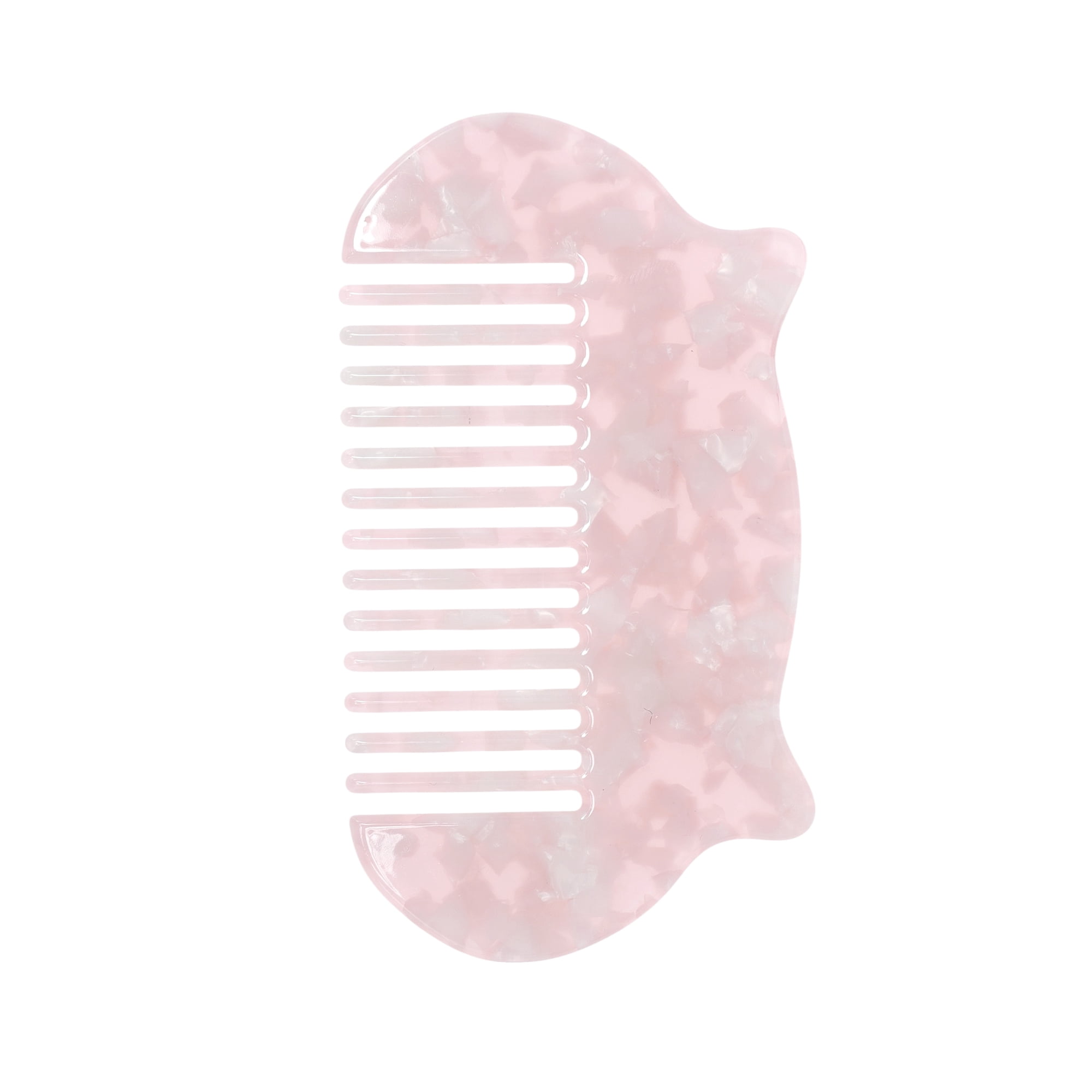 Unique Bargains 1 Pc Women Durable Cat Ear Hair Comb for All Hair Types Pink