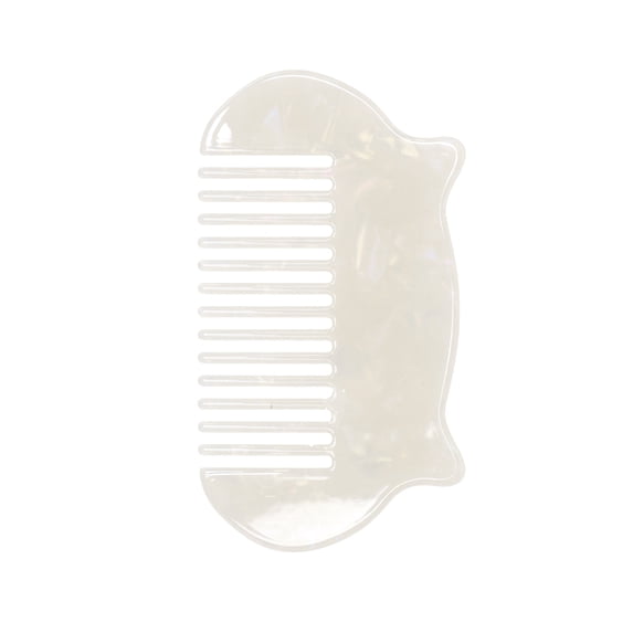 Unique Bargains 1 Pc Women Durable Cat Ear Hair Comb for All Hair Types White