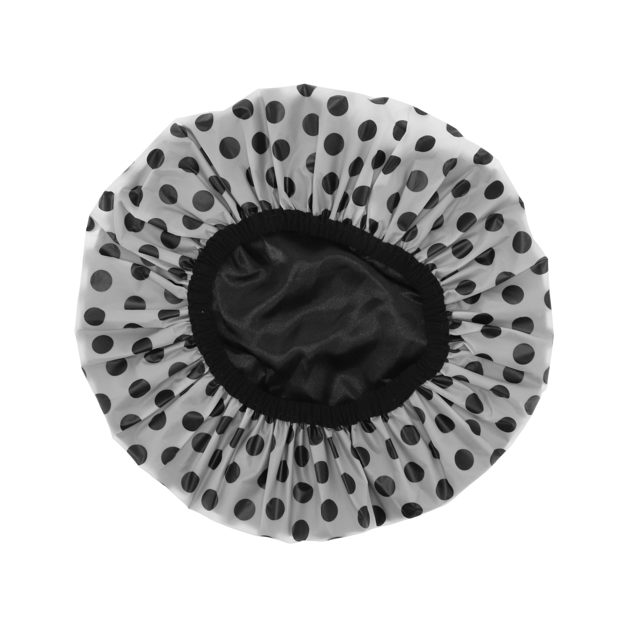 Unique Bargains 1 Pc Women Durable Dots Shower Cap for Bathroom ...