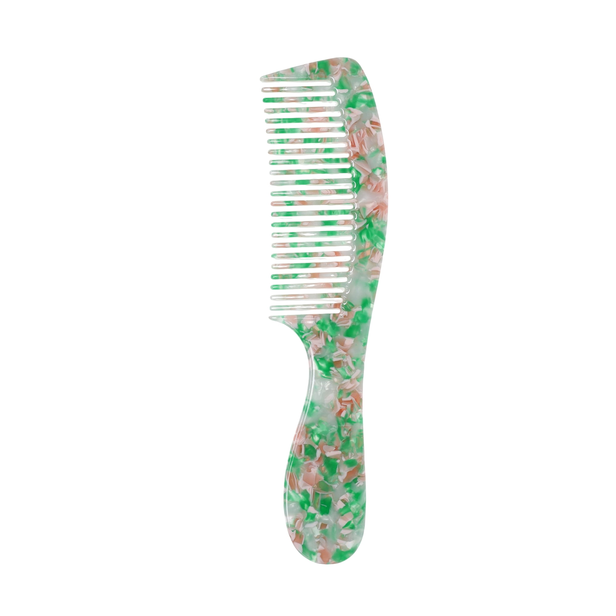 Unique Bargains 1 Pc Women Durable Hair Straightening Comb for Curly Wavy Hair Green