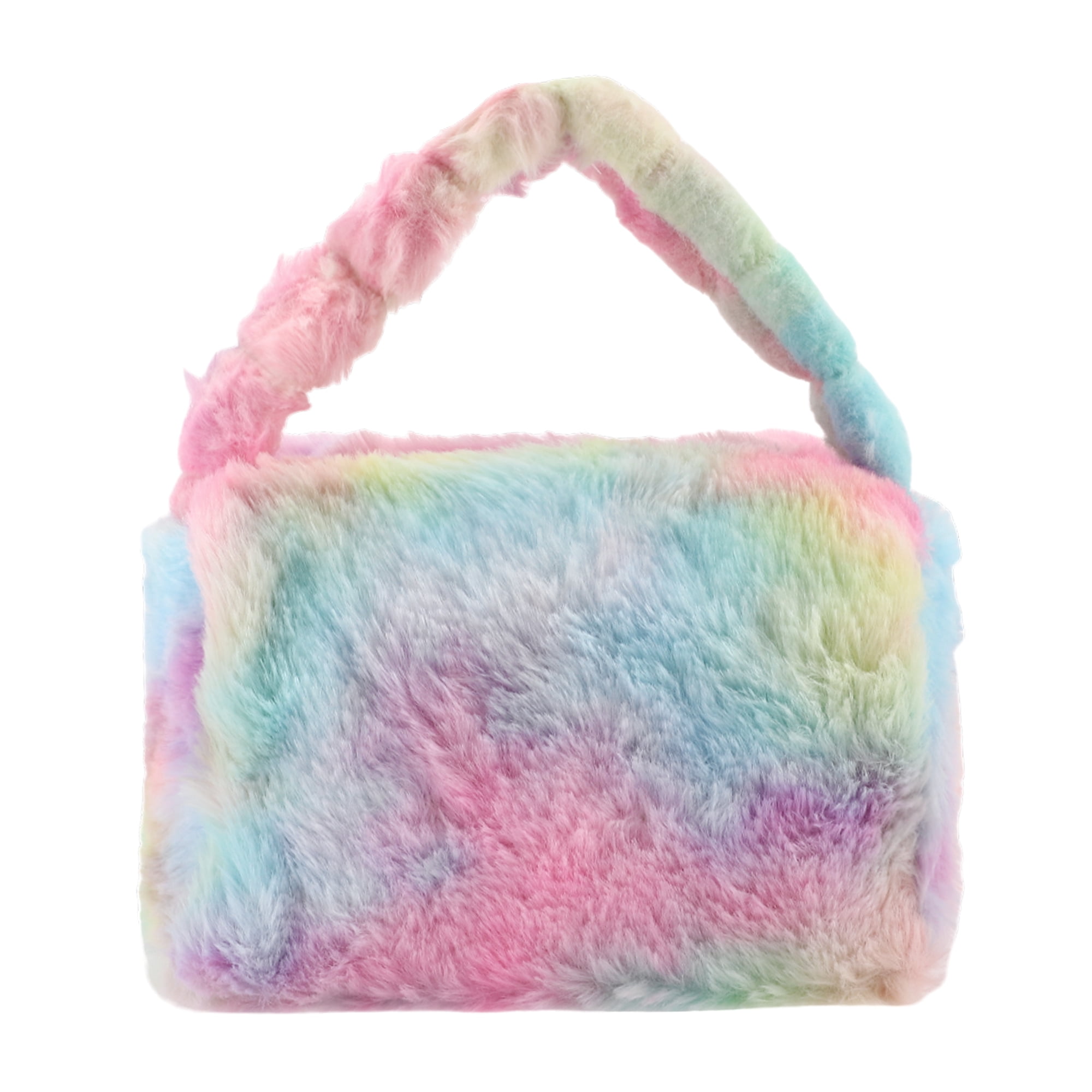 Unique Bargains 1 Pc Women Durable Plush Travel Makeup Bag Assorted Color