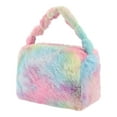 thumbnail image 1 of Unique Bargains 1 Pc Women Durable Plush Travel Makeup Bag for Vacation Business Assorted Color Plush, 1 of 2