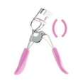 thumbnail image 1 of Unique Bargains 1 Pc Women Flat Handle Eyelash Curler for Business Travel Light Carbon Steel PS Deep Pink, 1 of 4