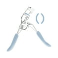 thumbnail image 1 of Unique Bargains 1 Pc Women Flat Handle Eyelash Curler for Business Travel Light Carbon Steel PS Light Blue, 1 of 4