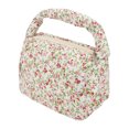 thumbnail image 1 of Unique Bargains 1 Pc Women Floral Handheld Travel Makeup Bag for Business Travel Pink Green Polyester, 1 of 2