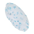 thumbnail image 1 of Unique Bargains 1 Pc Women Floral Pattern Shower Cap for Bathroom Business Travel Blue PEVA, 1 of 4