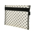 thumbnail image 1 of Unique Bargains 1 Pc Women Large Heart Mesh Cosmetic Bag for Outdoor Activities Travel Beige Nylon, 1 of 2