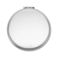 thumbnail image 1 of Unique Bargains 1 Pc Women Large Round Folding Makeup Mirror for Travel Bright Silver Tone, 1 of 5