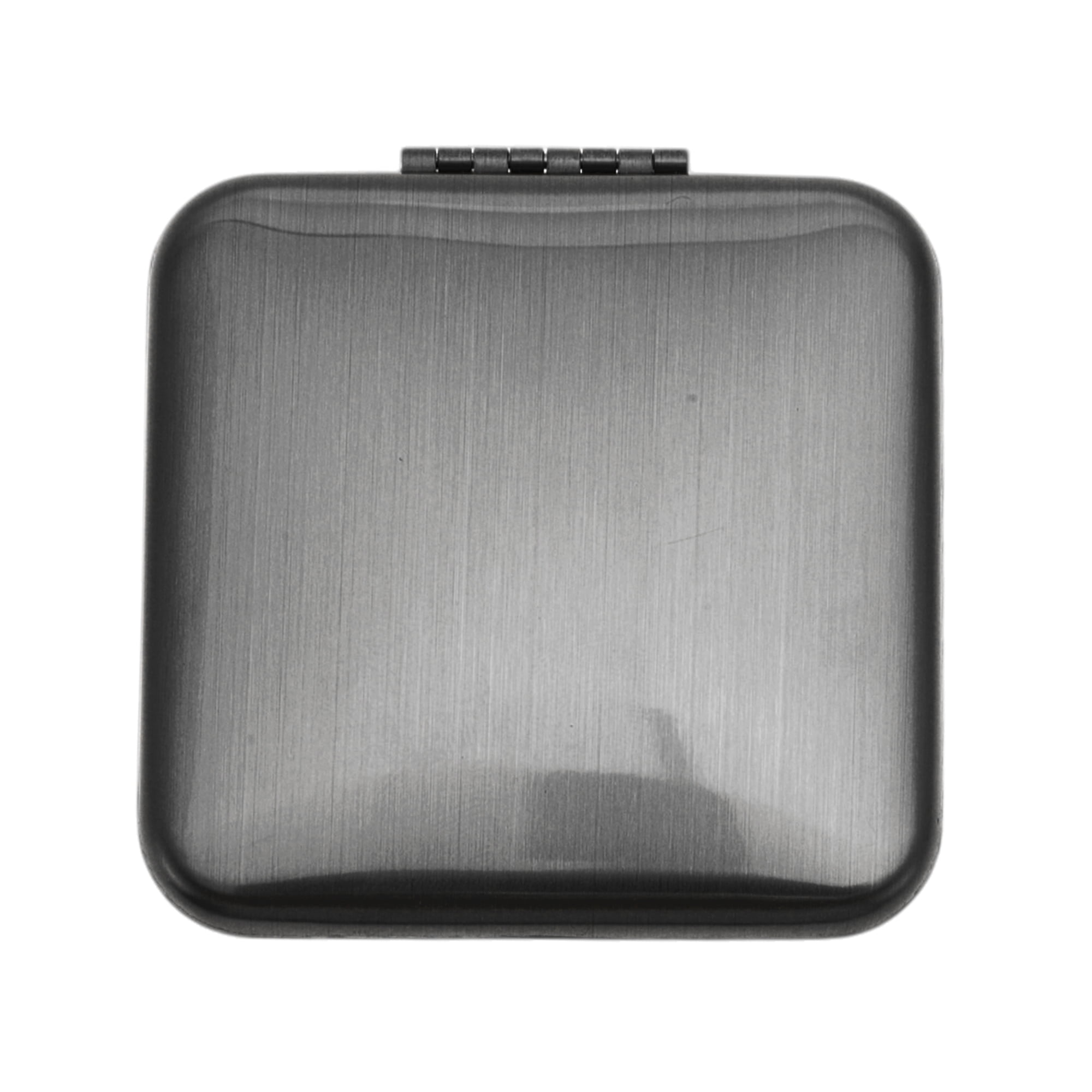 Unique Bargains 1 Pc Women Large Square Folding Makeup Mirror for Travel Black