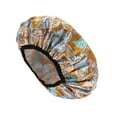 thumbnail image 1 of Unique Bargains 1 Pc Women Leaves Bath Cap for Bathroom Business Travel Yellow Blue Pink, 1 of 4