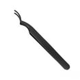 thumbnail image 1 of Unique Bargains 1 Pc Women Lightweight Eyelash Extension Tweezers for Beauty Parlor Black Stainless Steel, 1 of 3